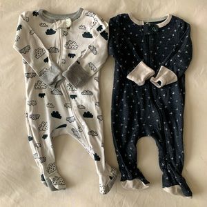Cloud island pajamas 0-3 mo